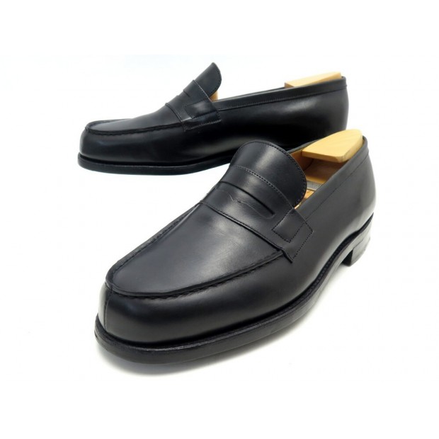 CHAUSSURES JM WESTON MOCASSINS 180 7E 42 EN CUIR NOIR + EMBAUCHOIRS SHOES 790€