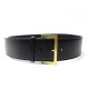 CEINTURE LARGE CHANEL TAILLE 75 EN CUIR NOIR 1997 BLACK LEATHER BELT 880€