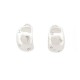 BOUCLES D'OREILLES CHANEL LETTRES EN ARGENT MASSIF 925 19GR SILVER EARRINGS