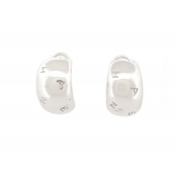 BOUCLES D'OREILLES CHANEL LETTRES EN ARGENT MASSIF 925 19GR SILVER EARRINGS