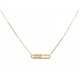 NEUF COLLIER MESSIKA BABY MOVE OR JAUNE ET DIAMANTS GOLD DIAMONDS NECKLACE 3090€