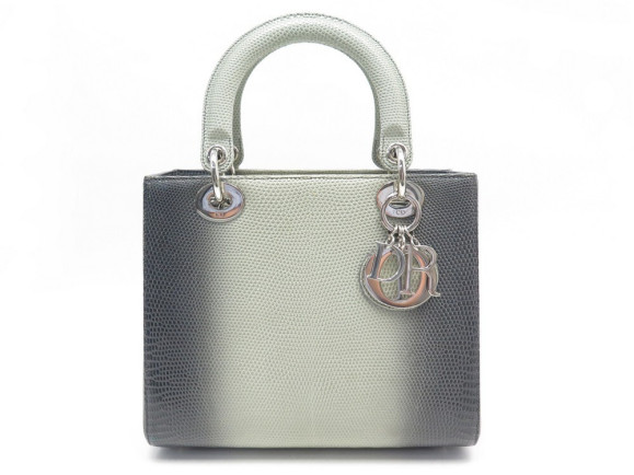 sac a main christian dior lady m cuir lezard degrade