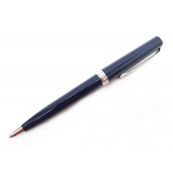 STYLO BILLE MONTBLANC PIX 114810 EN RESINE BLEU + BOITE BALLPOINT PEN 230€