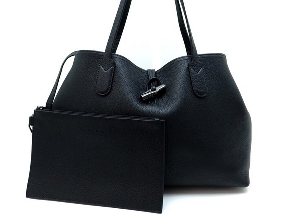 Longchamp - Sac cabas Le Foulonné L Noir