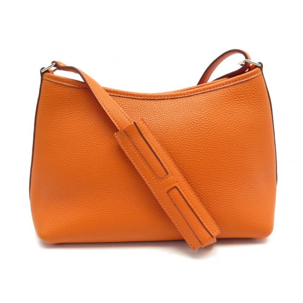 SAC A MAIN HERMES BERLINGOT PM BANDOULIERE CUIR TOGO ORANGE BOITE HAND BAG 3900€