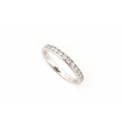 BAGUE MAUBOUSSIN ALLIANCE FLAMBEUSE D AMOUR T50 OR BLANC 18K DIAMANTS RING 3120€