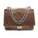 SAC A MAIN CHANEL 2.55 BANDOULIERE CUIR MATELASSE BRONZE LEATHER HAND BAG 10500€