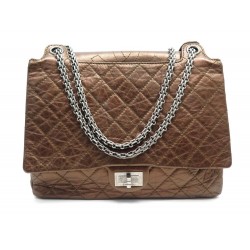SAC A MAIN CHANEL 2.55 BANDOULIERE CUIR MATELASSE BRONZE LEATHER HAND BAG 8900€
