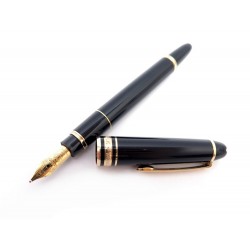 STYLO PLUME MONTBLANC MEISTERSTUCK MOZART PM RESINE NOIR CARTOUCHES PEN 440€