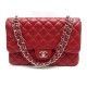 SAC A MAIN CHANEL CLASSIQUE TIMELESS JUMBO EN CUIR CAVIAR MATELASSE ROUGE 9700€