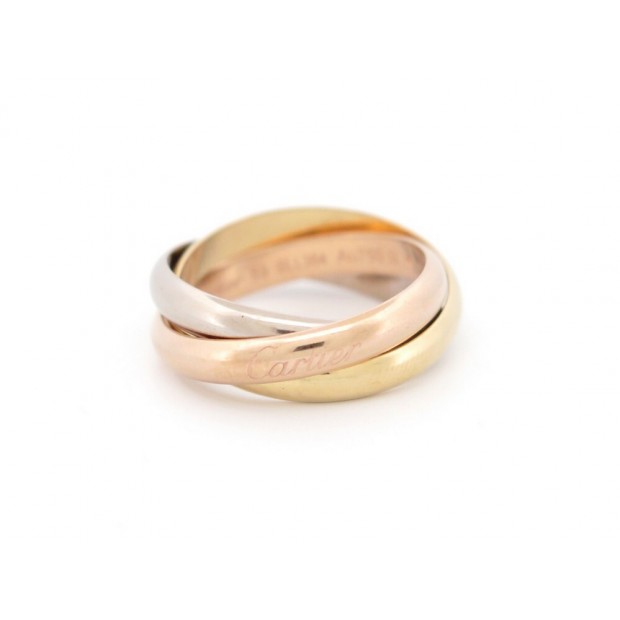 BAGUE CARTIER TRINITY 3 ORS CLASSIQUE B4052700 59 OR JAUNE ROSE 18K RING 1440€