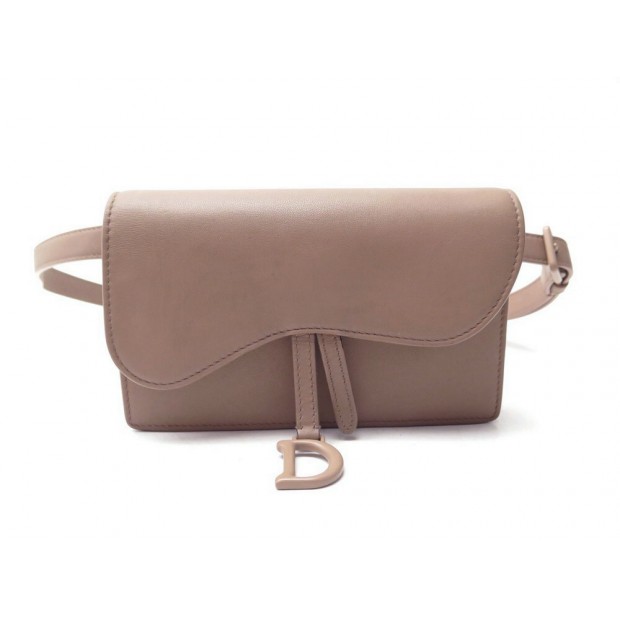 SAC A MAIN CHRISTIAN DIOR POCHETTE CEINTURE SADDLE ROSE WAIST BELT BAG 1190€