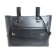 SAC A MAIN L DE LANCEL A06254 CABAS SHOPPING TOTE CUIR NOIR HAND BAG 1490€