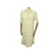 ROBE CHANEL P56993 TWEED BOUTONS TETE DE LION MANCHES 3/4 M 40 CREME DRESS 8800€