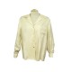 CHEMISIER HERMES BOUTONS CLOUS DE SELLE TAILLE M 40 SOIE ECRU SILK SHIRT 1900€