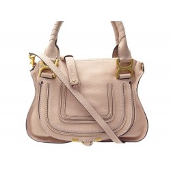 NEUF SAC A MAIN CHLOE MARCIE PM BANDOULIERE EN CUIR ROSE NEW HAND BAG 1590€