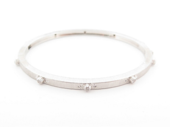 bracelet buccellati macri classica 15 cm en or blanc