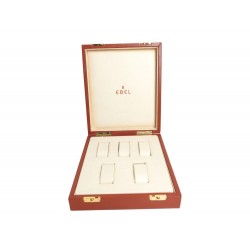 BOITE EBEL COFFRET 5 POSITION POUR MONTRES EN CUIR MARRON LEATHER WATCH BOX