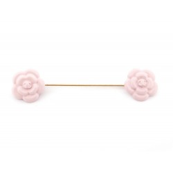 BROCHE CHANEL EPINGLE CAMELIAS EN RESINE ROSE FLEUR BROOCH PIN 560€