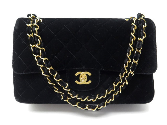 sac a main chanel classique timeless medium velours
