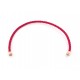 CABLE FRED POUR BRACELET FORCE 10 MM TAILLE 15 EN CORDE ROUGE & ACIER ROSE 230€