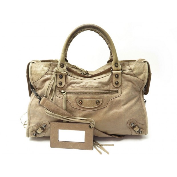 SAC A MAIN BALENCIAGA CLASSIC CITY 115748 EN CUIR MARRON LEATHER HAND BAG 1590€