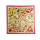 FOULARD HERMES LES FEUILLES D'AUTOMNE CARRE 90 EN SOIE ROUGE SILK SCARF 410€