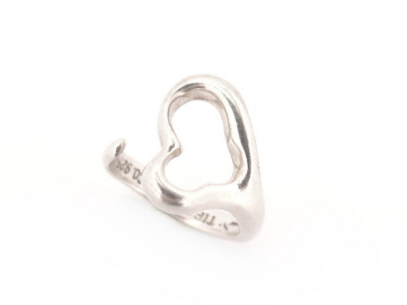 bague tiffany co open heart pm par elsa peretti t46