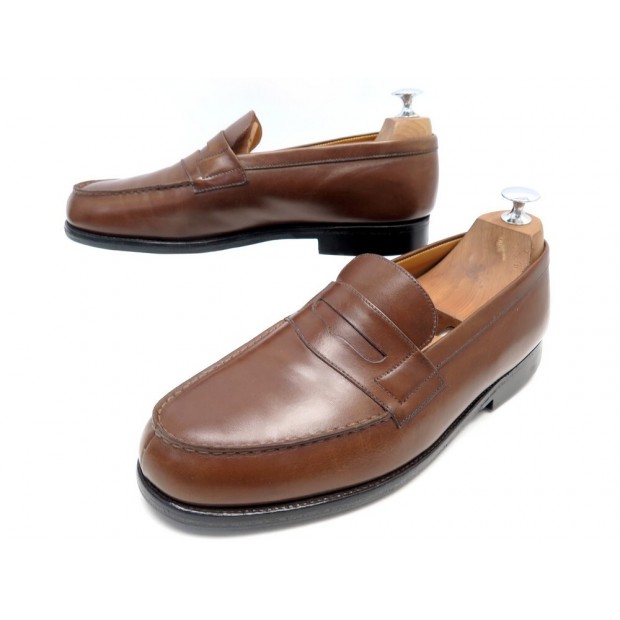 CHAUSSURES MANUFACTURE JM WESTON MOCASSINS 180 8E 42.5 L CUIR MARRON SHOES 695€