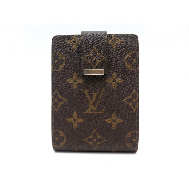 PORTE CHEQUIER LOUIS VUITTON EN TOILE MONOGRAM MARRON BROWN CANVAS WALLET 375€