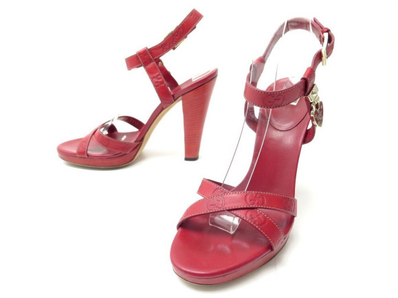 chaussures gucci sandales a talons 36.5 en cuir