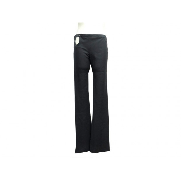 NEUF PANTALON LOUIS VUITTON S 36 EN LAINE NOIR BLACK WOOL PANTS TROUSERS 1000€