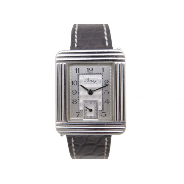 MONTRE POIRAY MA PREMIERE RECTANGULAIRE A12780 1990 QUARTZ EN ACIER WATCH 2100€