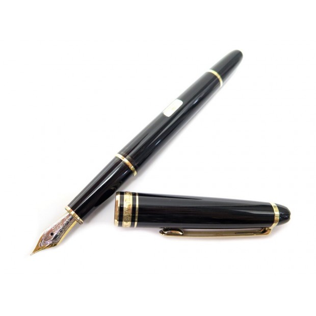 STYLO PLUME MONTBLANC MEISTERSTUCK CLASSIQUE DORE 106514 EN RESINE NOIR PEN 515€