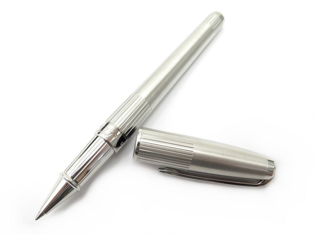 Stylo Bille S.T. Dupont Olympio Midnight Blue - Laque Bleue, Plaqué Palladium, Neuf De Stock MX131