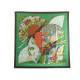 FOULARD HERMES BRISE DE CHARME ABADIE CARRE 90 SOIE VERT BOITE SILK SCARF 410€