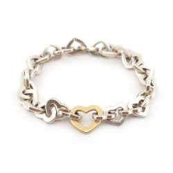 BRACELET TIFFANY TIFFANY & CO CHAINE COEUR 17CM EN ARGENT 925 & OR 18K 660€