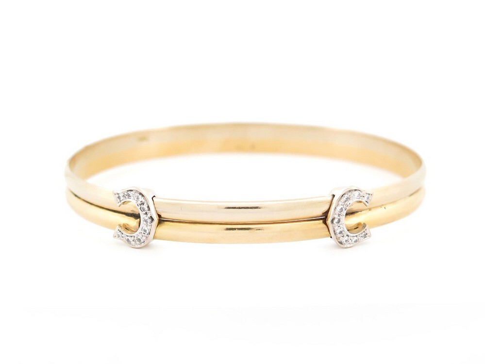 bracelet jonc cartier double c ors jaune