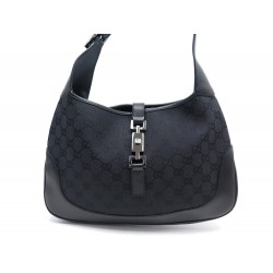 SAC A MAIN GUCCI JACKIE PM 00963 EN TOILE MONOGRAM GG NOIRE BLACK HAND BAG 2150€