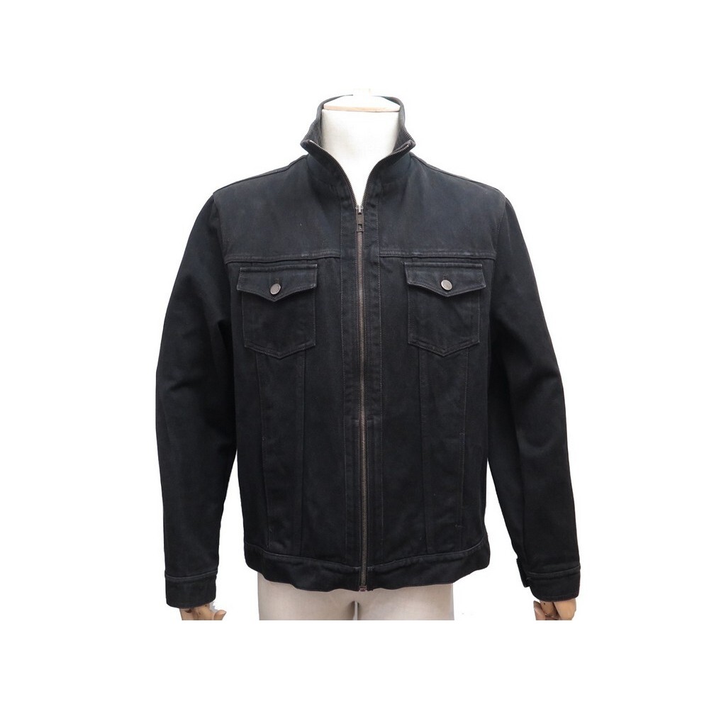 veste louis vuitton 56 xl en denim jean coton noir