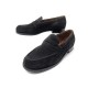 CHAUSSURES JM WESTON MOCASSINS 180 3B 36 EN DAIM NOIR SUEDE LOAFERS SHOES 695€