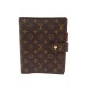 COUVERTURE PORTE AGENDA LOUIS VUITTON MM R20105 EN TOILE MONOGRAM MARRON 480€