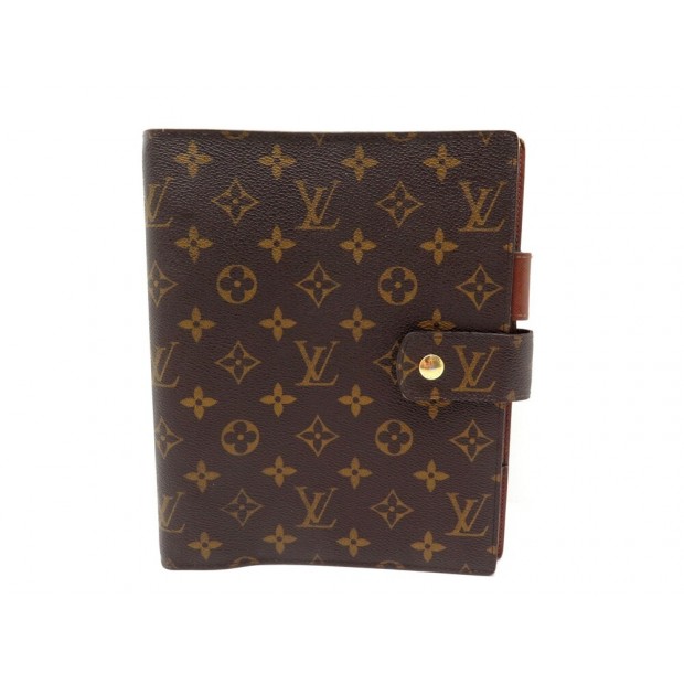 COUVERTURE PORTE AGENDA LOUIS VUITTON MM R20105 EN TOILE MONOGRAM MARRON 480€