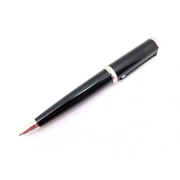 NEUF STYLO BILLE CARTIER SANTOS DUMONT OP000051 EN RESINE NOIRE NEW PEN 425€