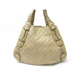 SAC A MAIN GUCCI PELHAM GM 137621 CUIR MONOGRAMME GG GUCCISSIMA BEIGE BAG 1400€