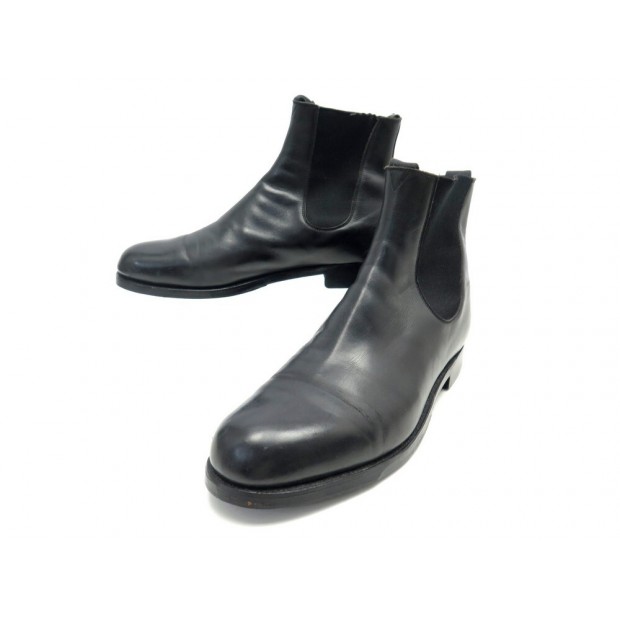 CHAUSSURES JM WESTON BOTTINES CHELSEA LE CAMBRE 43 9D CUIR NOIR BOOTS SHOES 970€