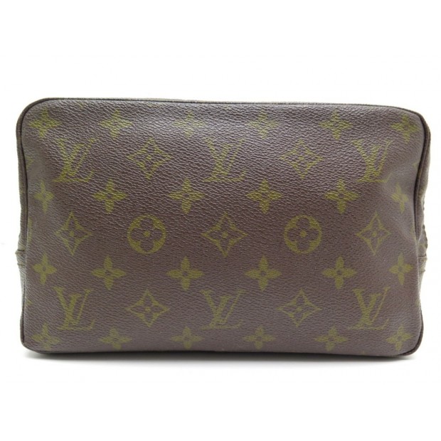 VINTAGE TROUSSE DE TOILETTE LOUIS VUITTON SAC POCHETTE 23 CM MONOGRAM POUCH 485€