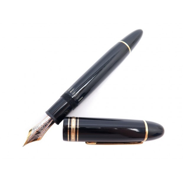 STYLO PLUME MONTBLANC MEISTERSTUCK 149 DORE NOIR 115384 PISTON FOUNTAIN PEN 800€