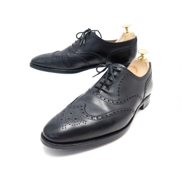 CHAUSSURES JOHN LOBB RICHELIEU BOUT FLEURI MARSHALL 8E 42 CUIR NOIR SHOES 1480€