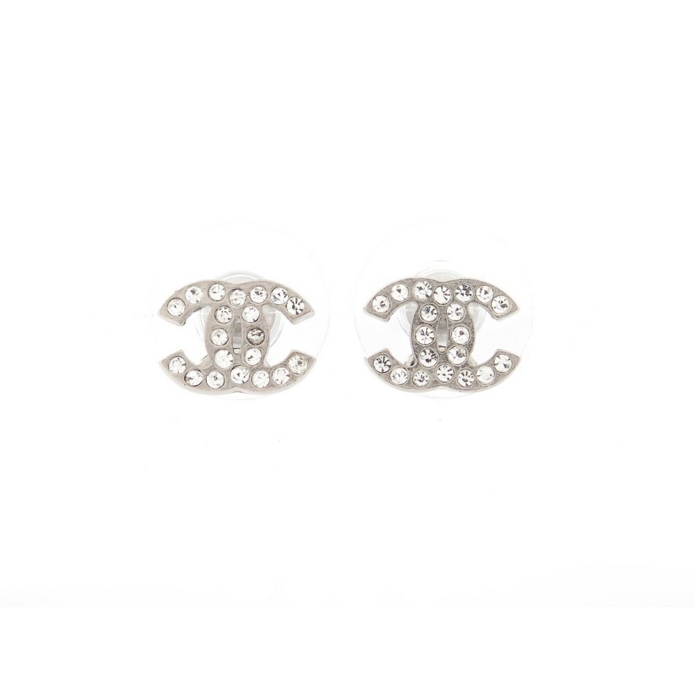 Chanel CC logo Earrings Boucles Oreille Z2371 Mint Rare